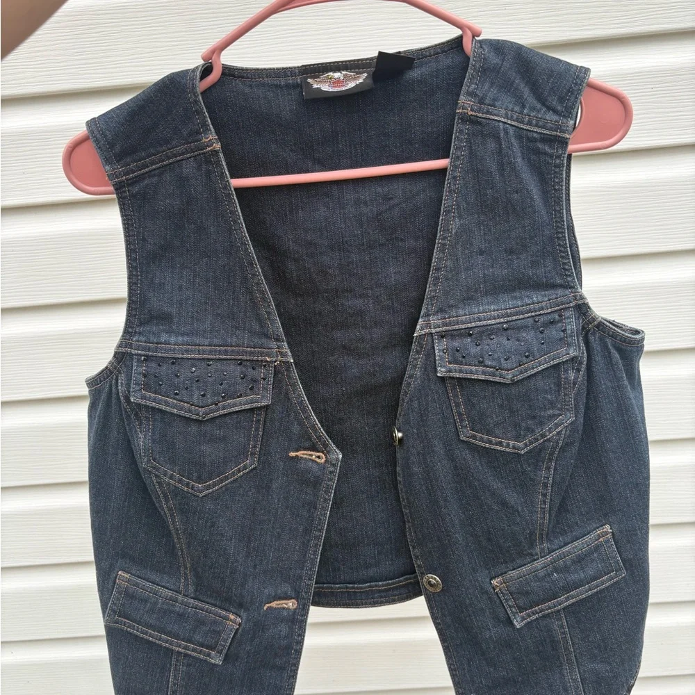Harley-Davidson sleeveless denim